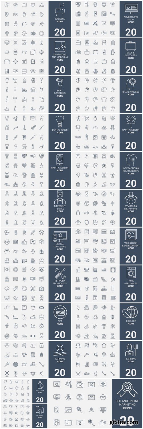 Icons Collection #144 - 30 Vector