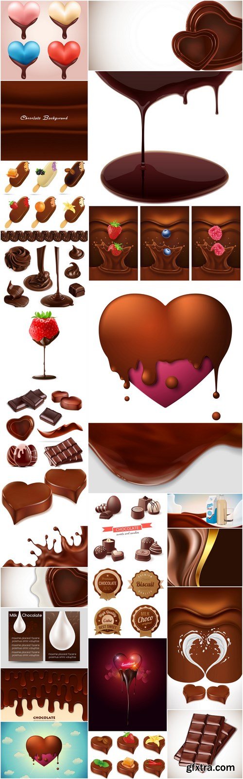 Chocolate Sweets - 25 Vector