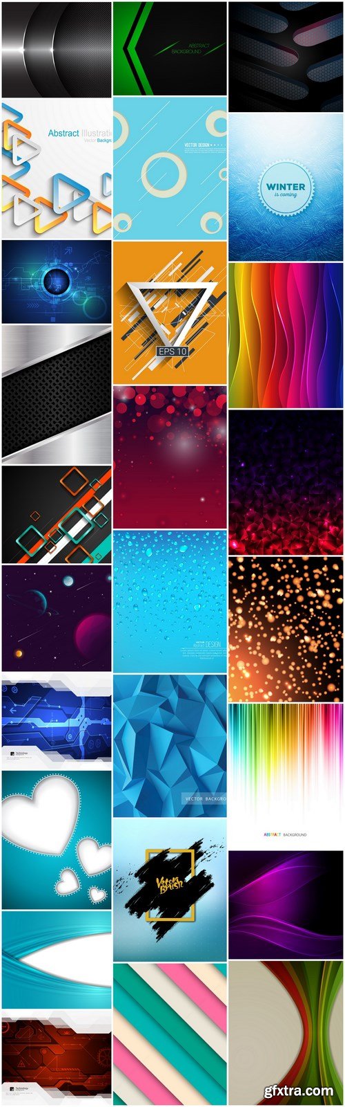 Abstract Background Collection #212 - 26 Vector