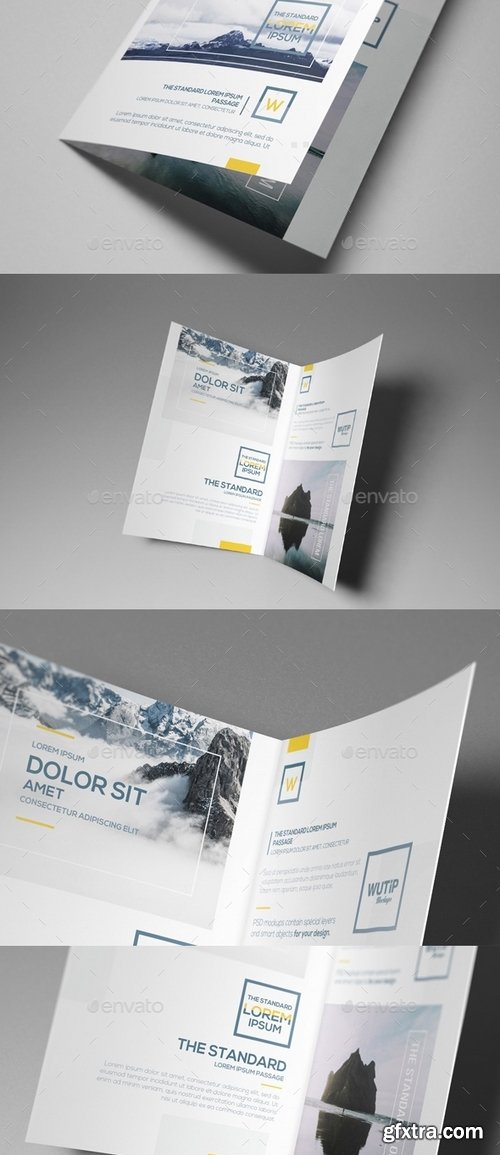 GraphicRiver - Bi-Fold A5 Brochure Leaflet Mockups 16745845