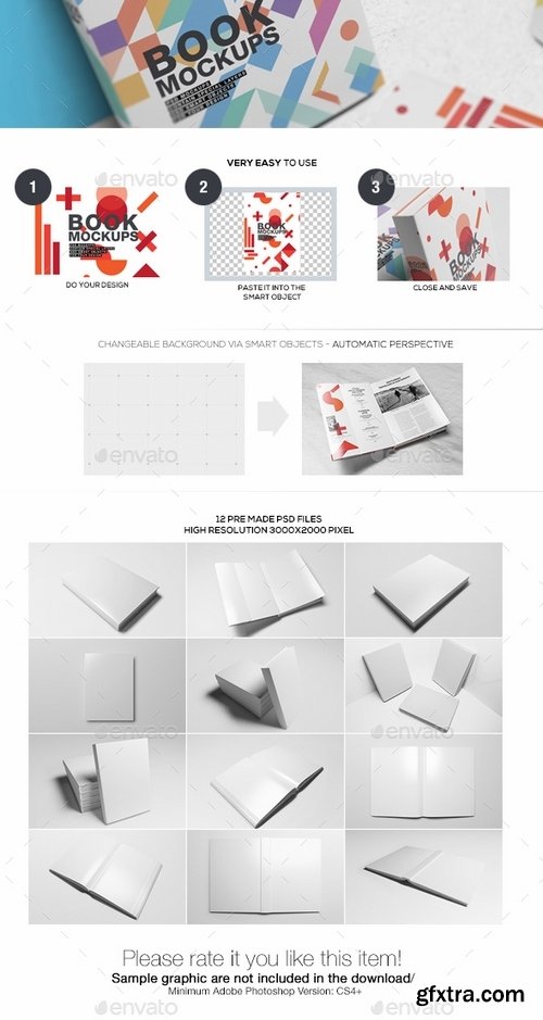 GraphicRiver - Book Mockups 19028038