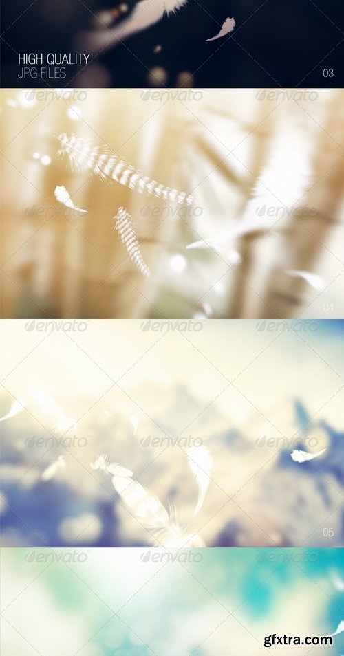 GraphicRiver - Background With Falling Feathers 7505427