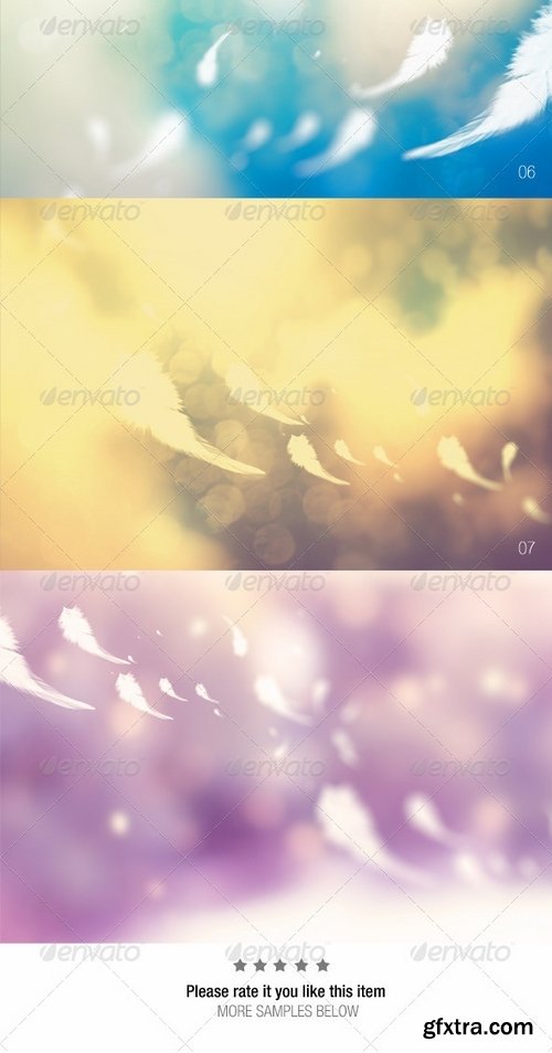 GraphicRiver - Background With Falling Feathers 7505427