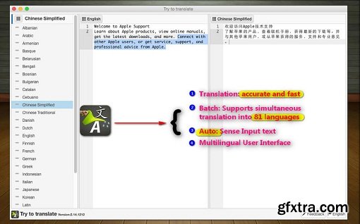 Try to translate 3.36 Multilingual (Mac OS X)