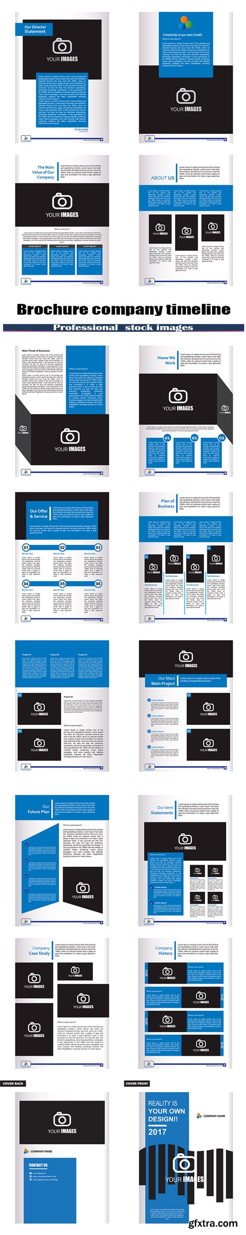 Brochure company timeline