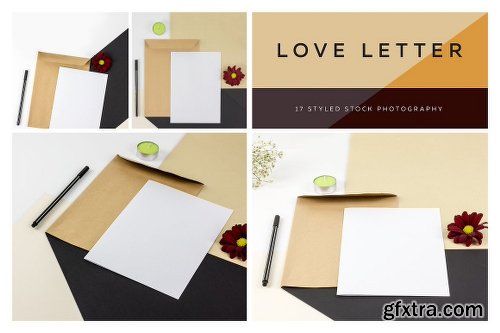 CreativeMarket Love Letter, Styled Photo Scene 1239423