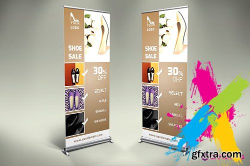 CM Shoes Shop Roll Up Banner 1174210