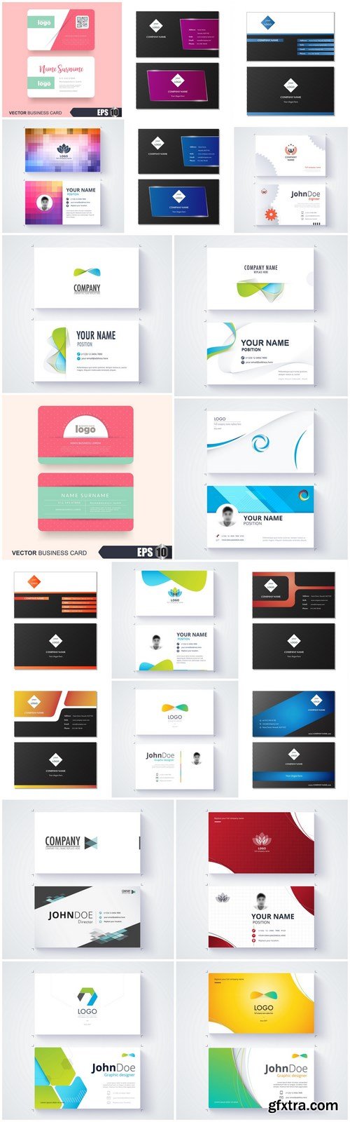 Business Card Design #145 - 20 Vector