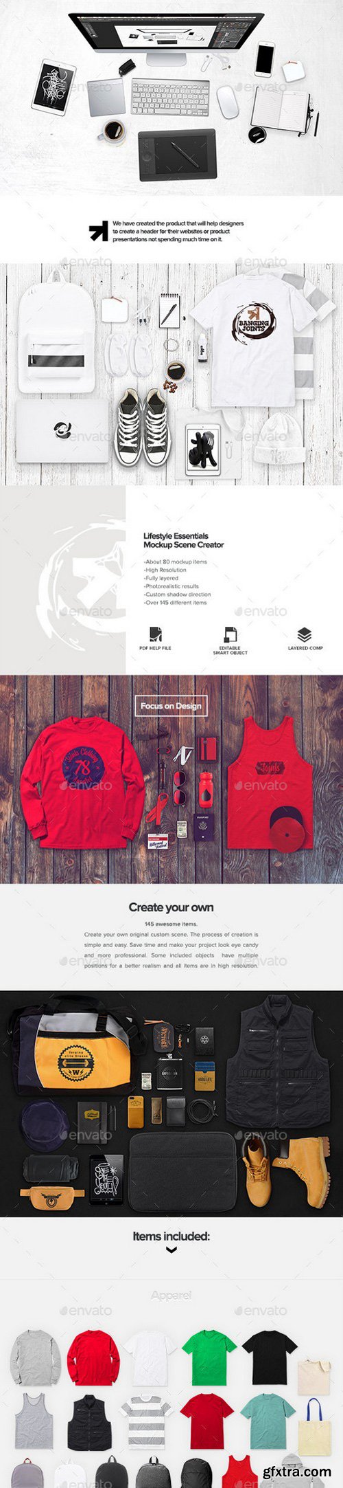 Graphicriver - Apparel Lifestyle Essentials Mockup Creator 12125715