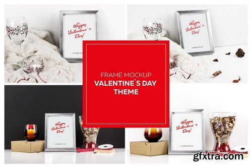 CreativeMarket Frame Mockup - Valentine`s Day Theme 1240973