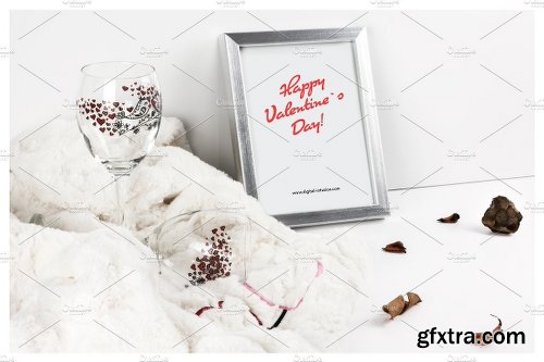 CreativeMarket Frame Mockup - Valentine`s Day Theme 1240973