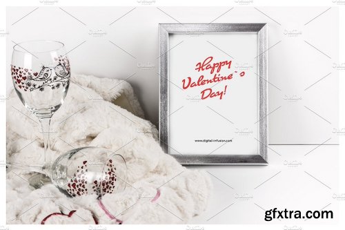 CreativeMarket Frame Mockup - Valentine`s Day Theme 1240973