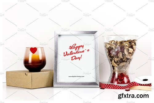 CreativeMarket Frame Mockup - Valentine`s Day Theme 1240973