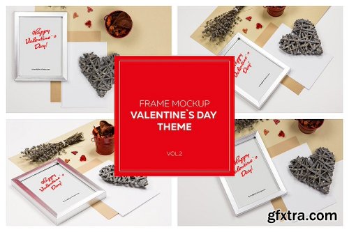 CreativeMarket Frame Mockup VOL.2 - Valentine`s Day 1241832