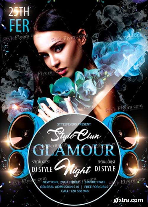 Glamour Night V9 PSD Flyer Template