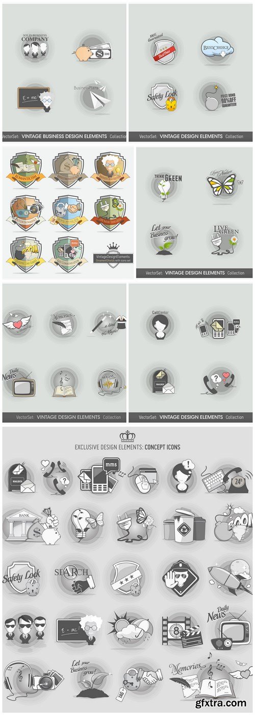 Different Labels And Stickers #144 - 7 Vector