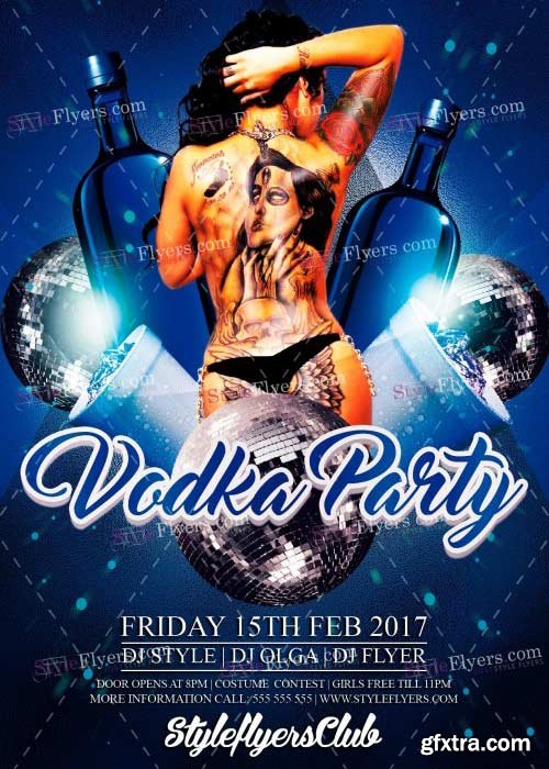 Vodka Party V7 PSD Flyer Template