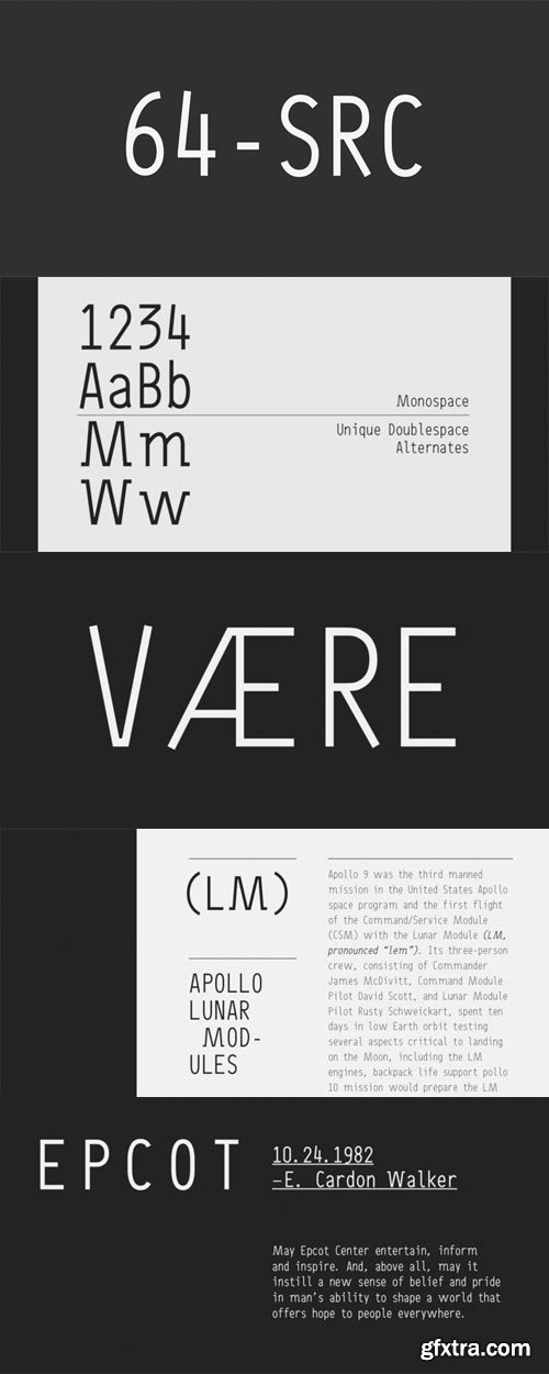 64-SRC Font Family $196