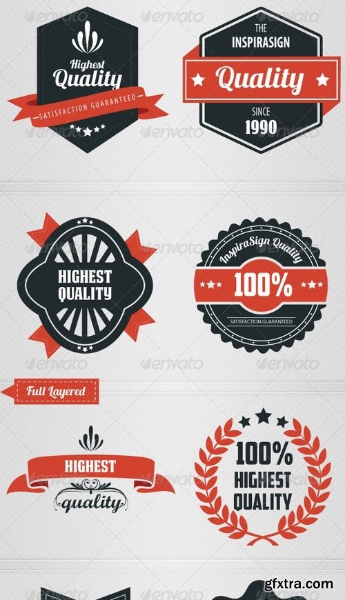 GraphicRiver - Highest Quality - Retro Badges 3187979