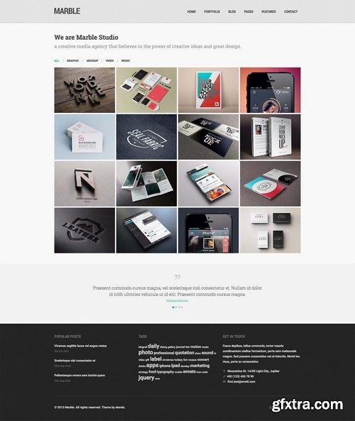 ThemeForest - Marble - Flat Responsive HTML5 Template 5712272