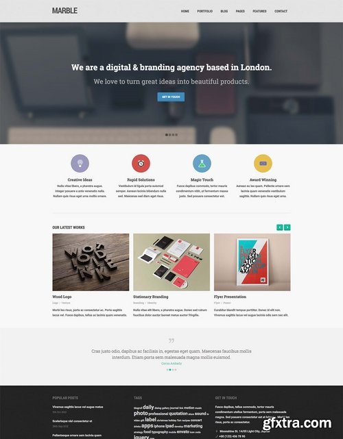 ThemeForest - Marble - Flat Responsive HTML5 Template 5712272