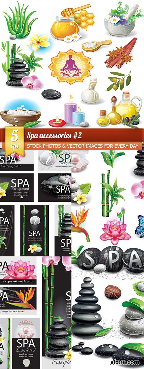 Spa accessories #2, 5 x EPS