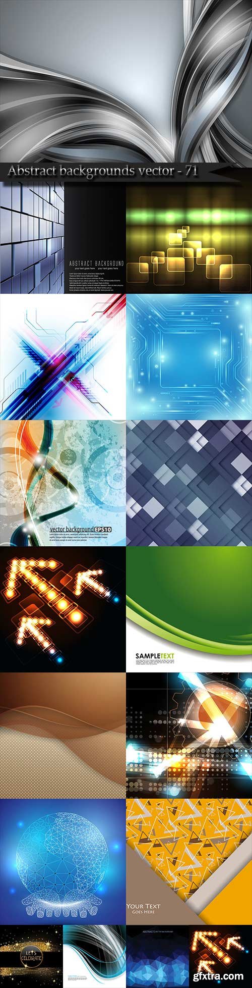 Bright colorful abstract backgrounds vector - 71