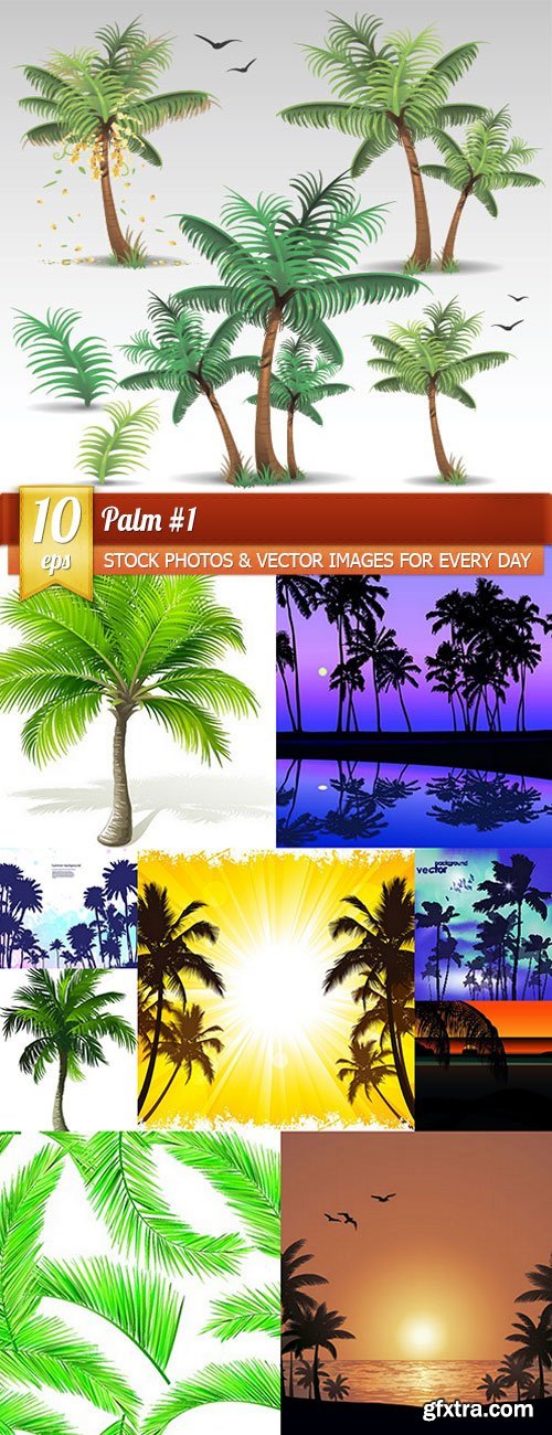 Palm 1, 10 x EPS