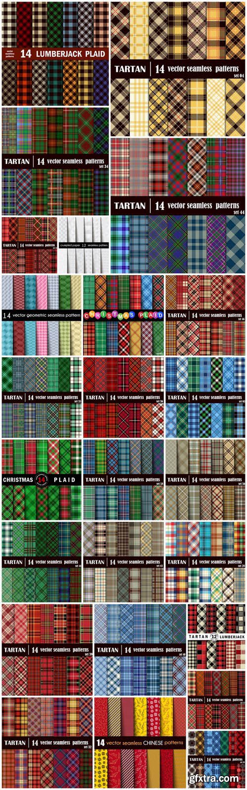 Seamless Pattern Collection #143 - 25 Vector