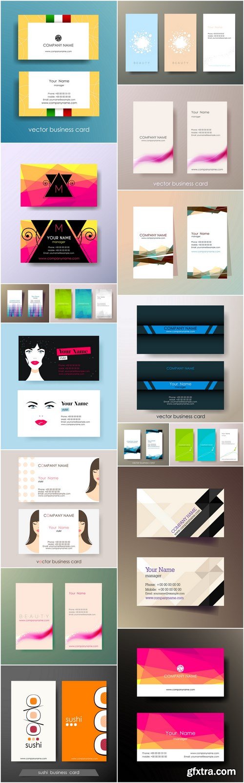 Business Card Design #146 - 16 Vector