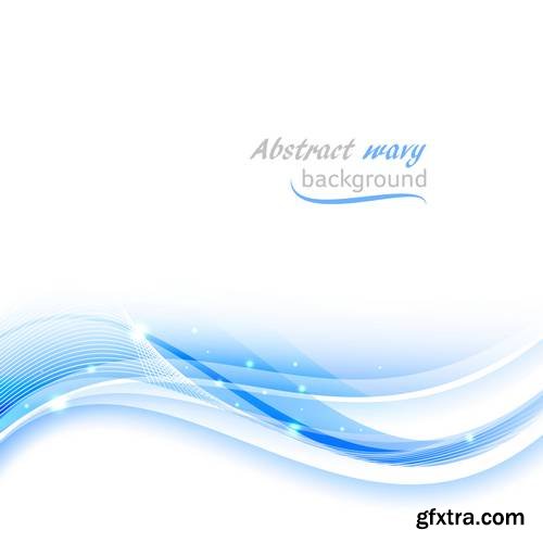 Abstract Wavy Business Vector Background or Banner