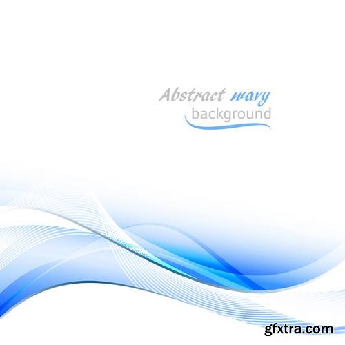 Abstract Wavy Business Vector Background or Banner