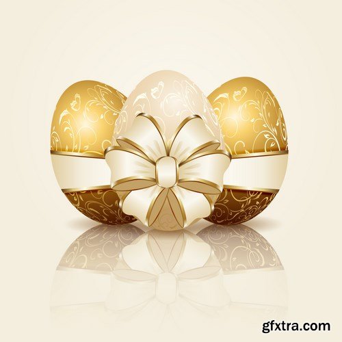 Easter eggs, Easter rabbit & bunny - Happy Easter 7 - Set of 30xEPS,AI Professional Vector Stock