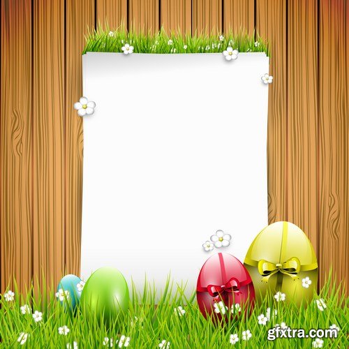 Easter eggs, Easter rabbit & bunny - Happy Easter 7 - Set of 30xEPS,AI Professional Vector Stock