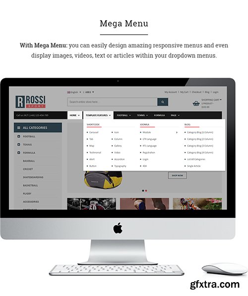 ThemeForest Vina Rossi :: Clean Joomla & VirtueMart 3 Template 10413681