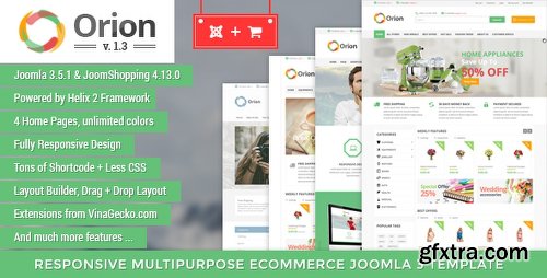 ThemeForest Orion :: Businesses & e-Commerce Joomla Template 10052554