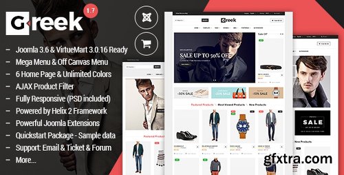 ThemeForest Vina Greek - Fashion VirtueMart 3 Template 10881141