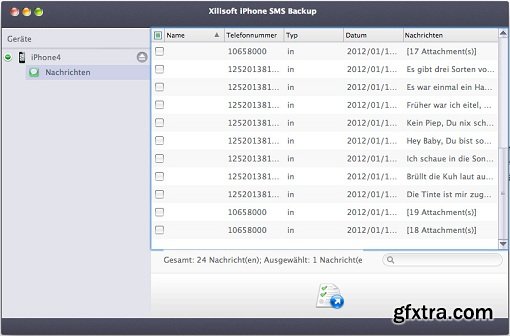 Xilisoft iPhone SMS Backup v1.0.17 (Mac OS X)