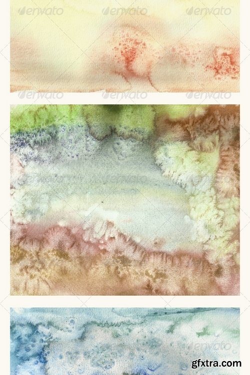 GraphicRiver - Set of 12 Watercolor Backgrounds 6954744