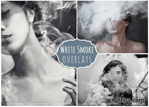 White Smoke Photoshop Overlays