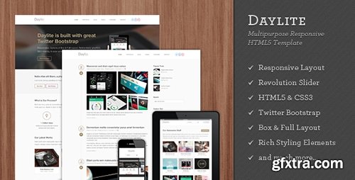 ThemeForest - Daylite v1.1 - Multipurpose Responsive HTML5 Template - 4668717