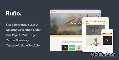 ThemeForest - Rufio v2.0 - 2 in 1 Responsive HTML5 Template - 4812726