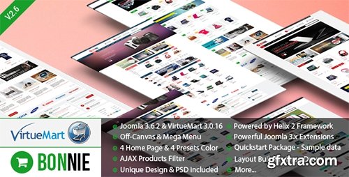 ThemeForest - Vina Bonnie v2.6 - Multipurpose VirtueMart 3 Template - 10298247