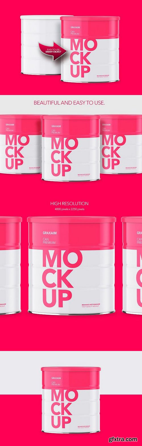 CM - Milk Powder Can - Front Angle Mockup 1074032