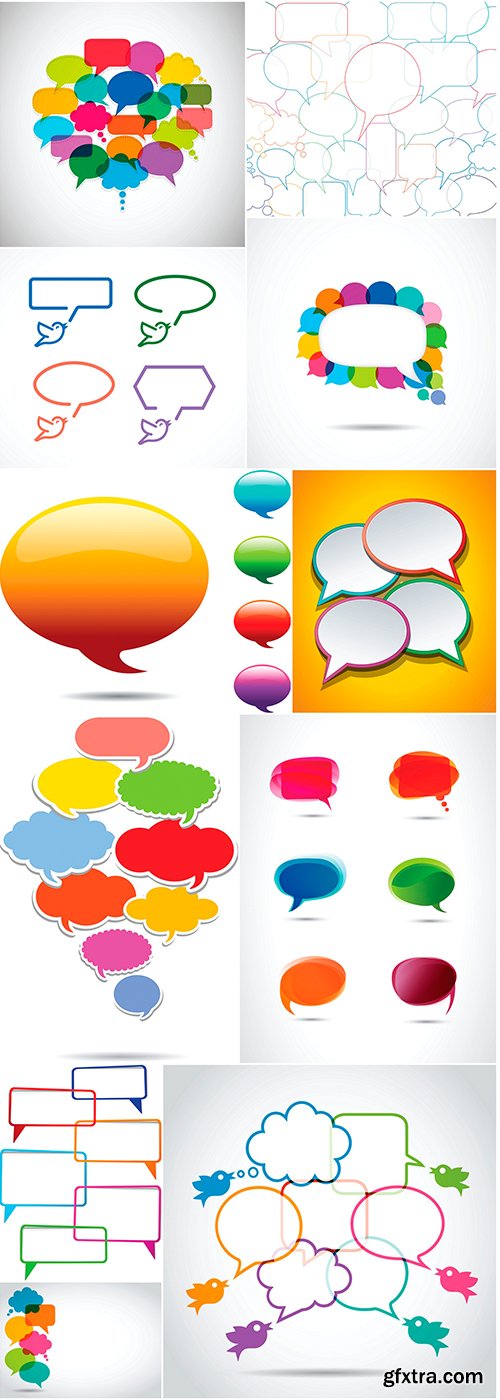 Speech bubbles - 11UHQ JPEG