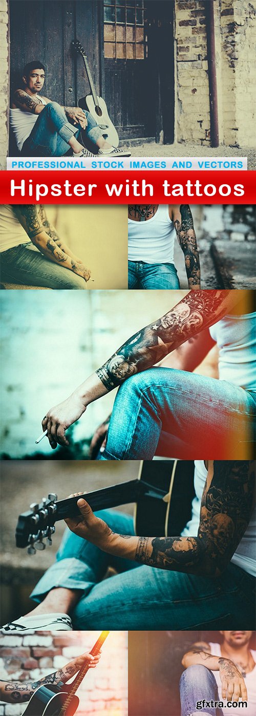 Hipster with tattoos - 7 UHQ JPEG