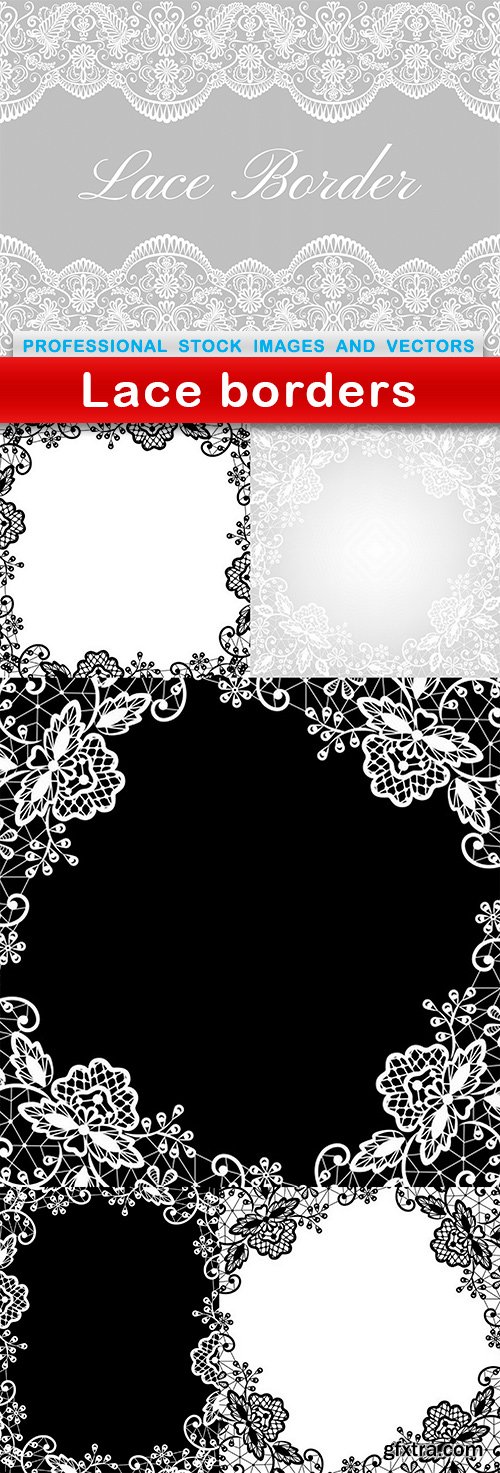 Lace borders - 6 EPS