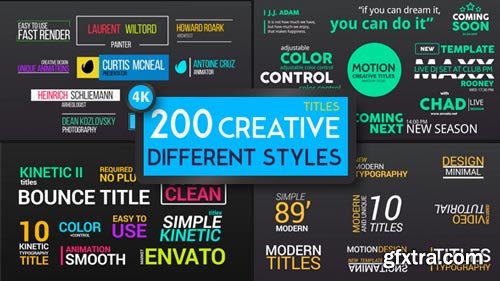 Videohive - Titles Different Styles - 19361747