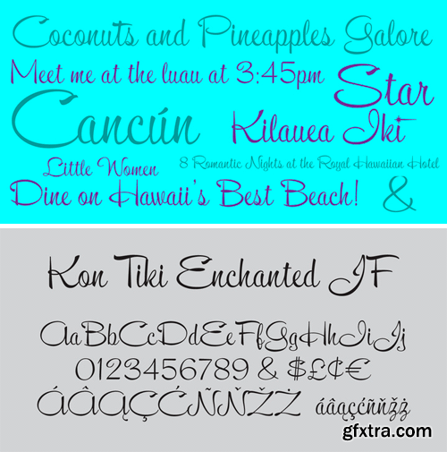 Kon Tiki JF Enchanted Font