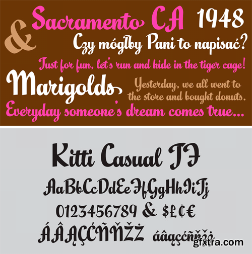 Kitti Casual JF Font